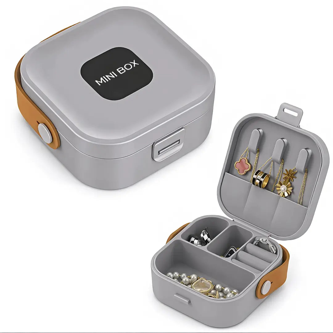 Premium Travel Metal Jewellery Box