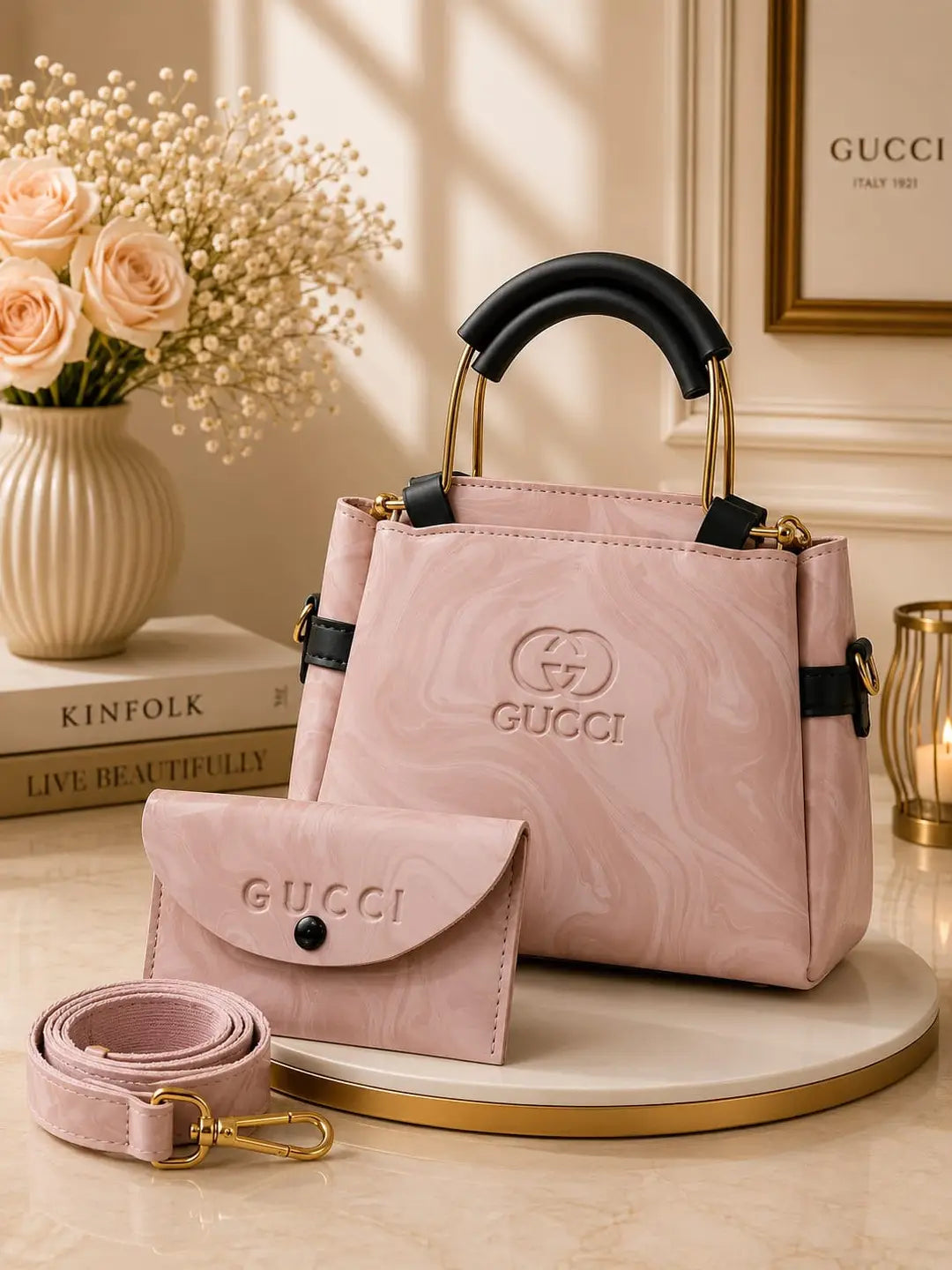 Women's Leather Plain Shoulder Bag