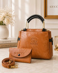Women's Leather Printed Shoulder Bag