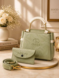 Women's Leather Printed Shoulder Bag