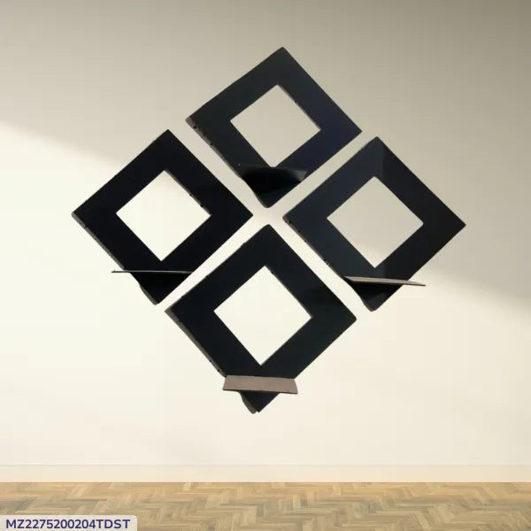 4 Piece box design wall decor set