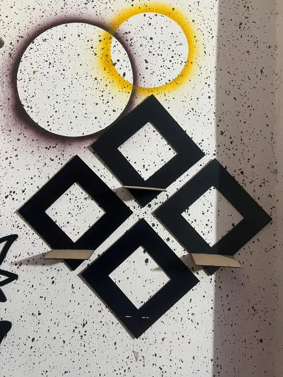 4 Piece box design wall decor set