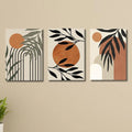 Set of 3 Abstract Wall Art Frames for Home Office Decor
