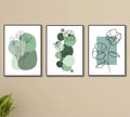 Set of 3 Flower Wall Art Frames for Home Office Decor
