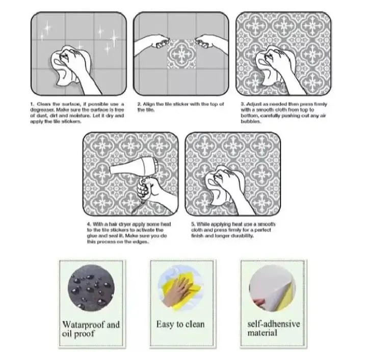 Wall Sticker pack of 12