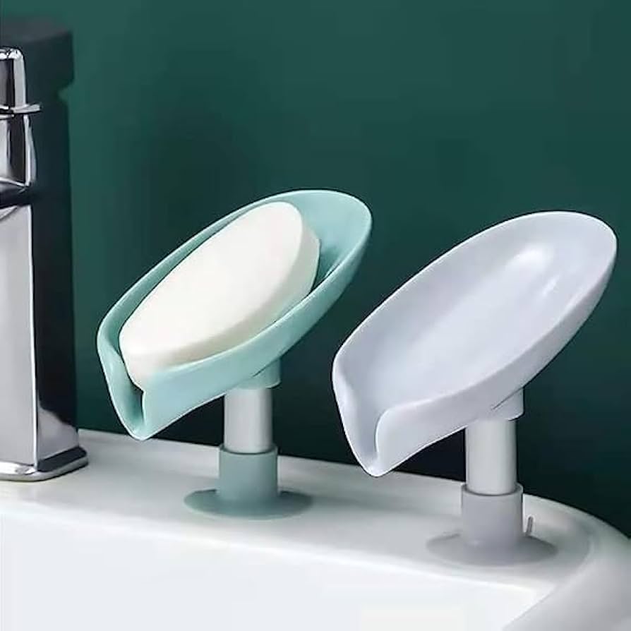 Leaf-Shaped Self-Draining Soap Holder