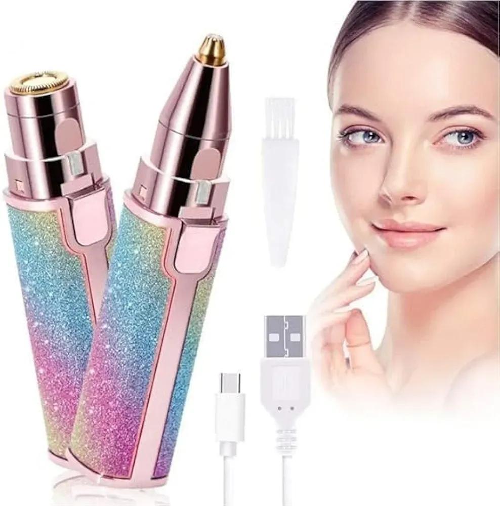 Rechargeable 2-in-1 Eyebrow & Hair Trimmer for Women