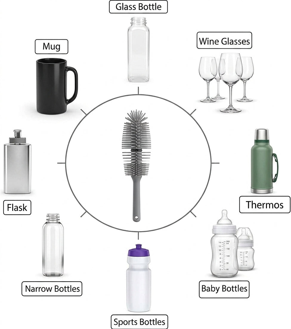 360° Flex Silicone Bottle Cleaner