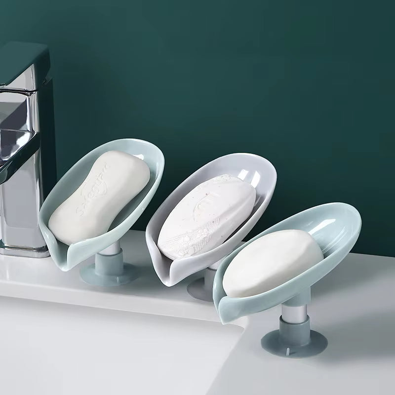 Leaf-Shaped Self-Draining Soap Holder