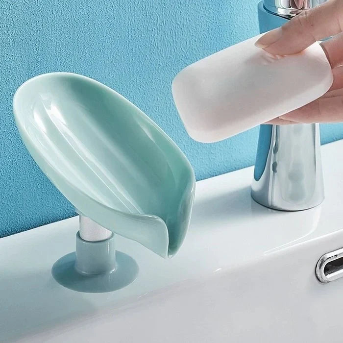 Leaf-Shaped Self-Draining Soap Holder