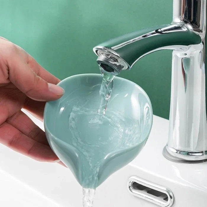 Leaf-Shaped Self-Draining Soap Holder