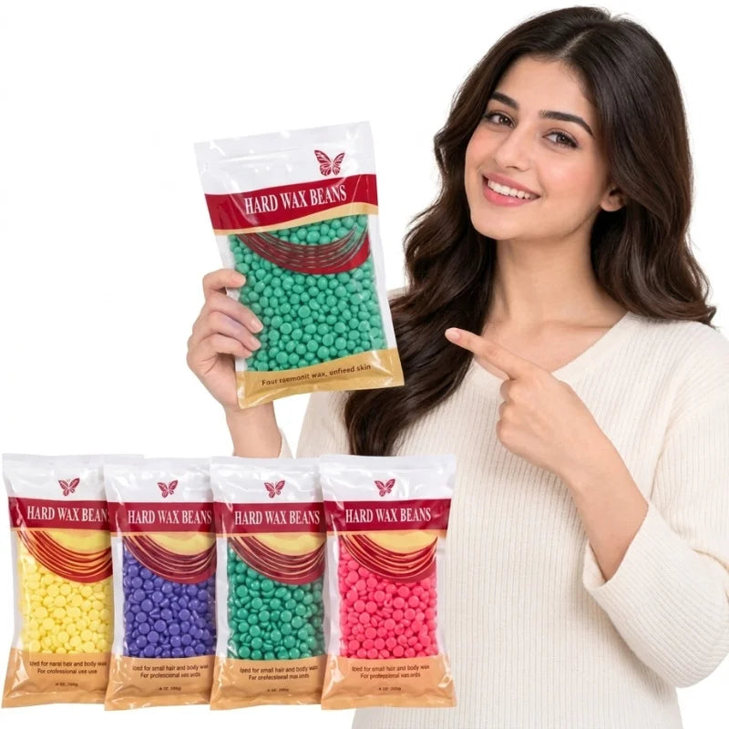 Hard Wax Beans  | Painless Hair Removal Wax Beads for Body & Facial Hair 100g