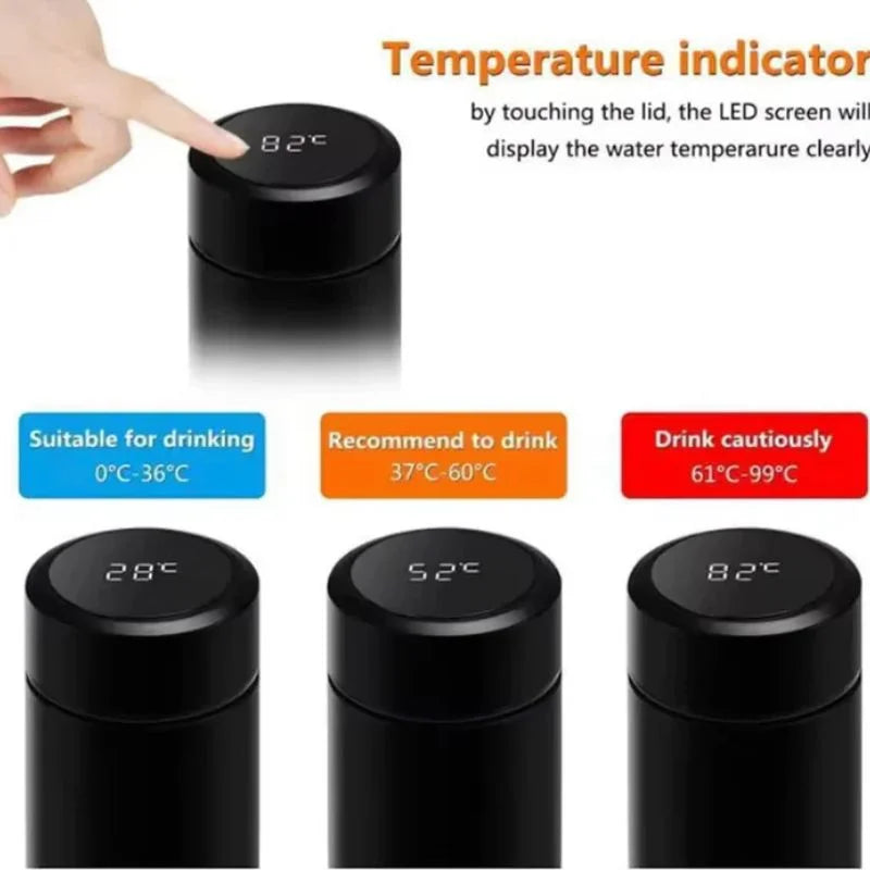 LED Temperature Display Water Bottle