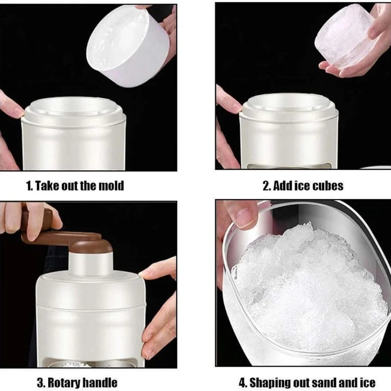Portable Manual Ice Shaver & Slush Maker