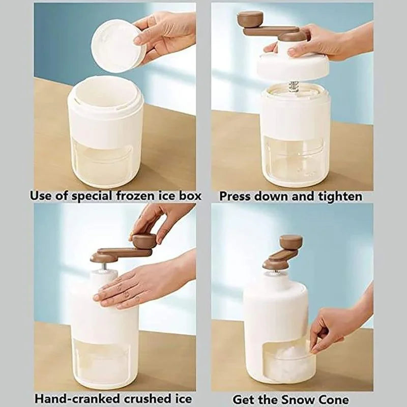 Portable Manual Ice Shaver & Slush Maker